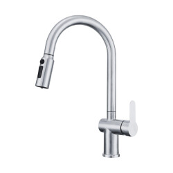 Fleko Batarya Eviye Riva Scala Spiralli Arıtma Çıkışlı Krom - 1