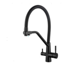 Fleko Best Kitchen Sink Faucet Spiral Black with Purifier - Fleko