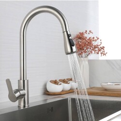 Flexo Sink Faucet KS10S01 Spiral Inox - Fleko