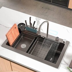 Fleko Form Technological Kitchen Sink 7 Piece Set Stainless - Fleko