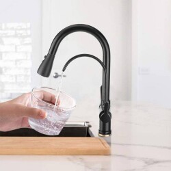 Fleko Spiral Sink Mixer SP4 434 C Purified Black - 2