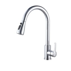 Flexo Sink Faucet Flora Spiral Inox Chrome - Fleko