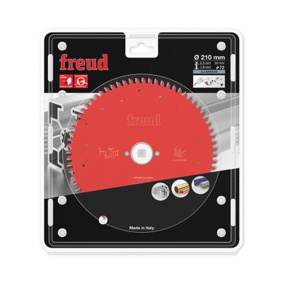 Freud Circular Aluminium Saw Blade 210X2.3/1.8X30 Z:72 - 1