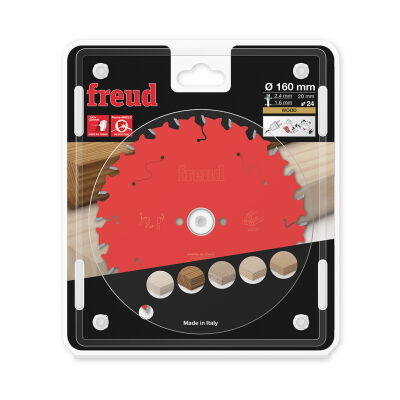 Freud Circular Wood Saw Blade 160X2.2/1.6X20 Z:24 - 1