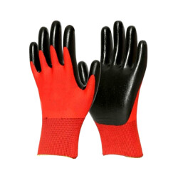 Golden Glove Nitrile Gloves Size 10 Red Black XL - 1