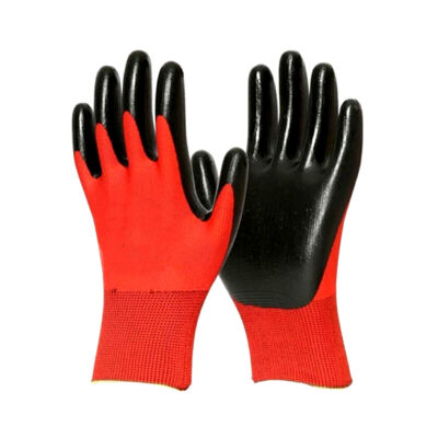 Golden Glove Nitrile Gloves Size 10 Red Black XL - 1
