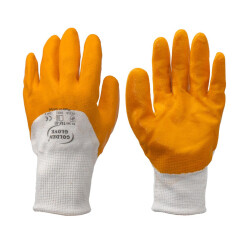 Golden Glove TAY 01 Cotton 3/4 Coated Work Glove Size:10 Yellow - Golden Glove