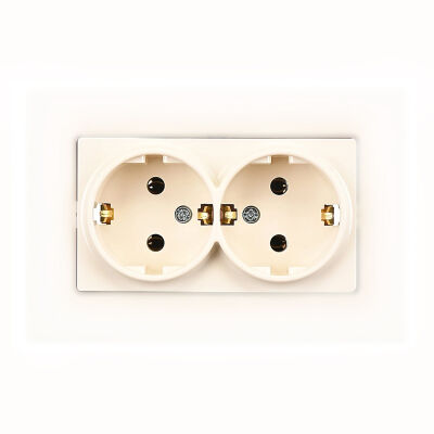 G&uuml;nsan Dual Grounded Socket Cream Vısage - 1