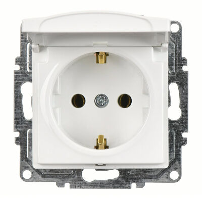 G&uuml;nsan Grounded Covered Socket Vısage Series Frameless - 1
