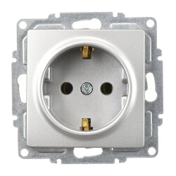 G&uuml;nsan Grounded Socket White Vısage Series Frameless - 1