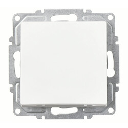 G&uuml;nsan Single Switch White Vısage Series - Günsan