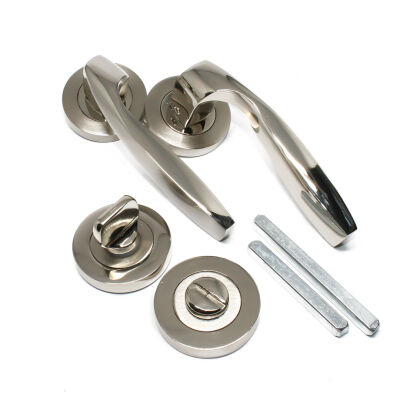 Güven Door Handle Zümrüt Model Satin For Wc - 1