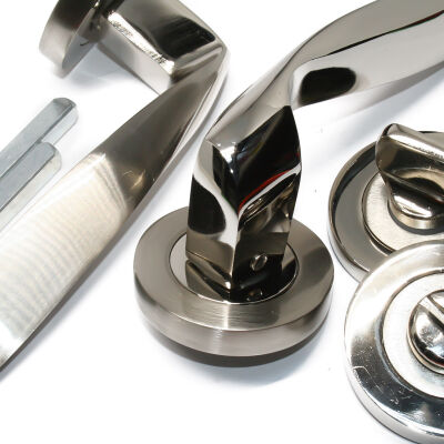 G&uuml;ven Door Handle Z&uuml;mr&uuml;t Model Satin For Wc - 2