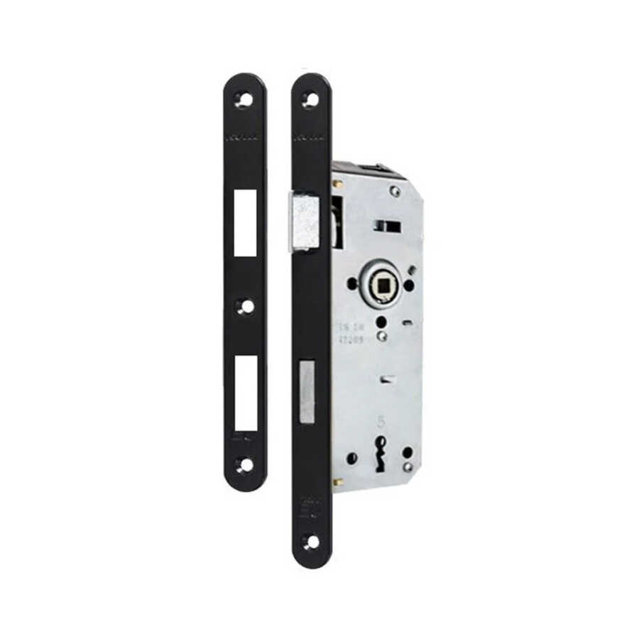 Güven Kilit Oda Oval 40x23Mm Rulmanlı Siyah