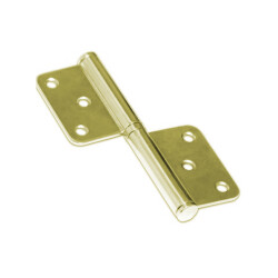 Güven Steel Panel Hinge 120 mm 2.5 mm Antique Brass - Güven