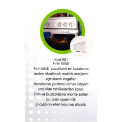 Güzel Baby White Plastic Oven Lock - Güzel Hırdavat