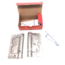 Guzel Hardware Hinge Non-directional, Straight, 10cm, Aluminum, Spring, Satin - Güzel Hırdavat