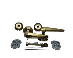 Handles Door Handle Hanedan Model Brass Wc Rosette Bronze - Handles