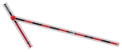 Hultafors PS120 Alüminyum Dört Fonksiyonlu Açı ve İşaretleme Cetveli 120 cm 253501 - 2