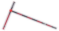 Hultafors PS90 Alüminyum Dört Fonksiyonlu Açı ve İşaretleme Cetveli 90 cm 253510 - Hultafors