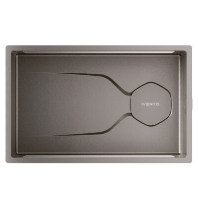 Ivento 952497 Nano Grey Paslanmaz Çelik Evye Set - 1