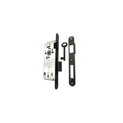 Kale 222 Silent Interior Door Mortise Lock Without Cylinder Plastic Latch Black - Kale