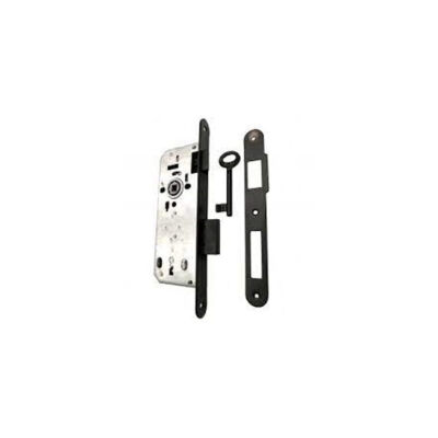 Kale 222 Silent Interior Door Mortise Lock Without Cylinder Plastic Latch Black - 1