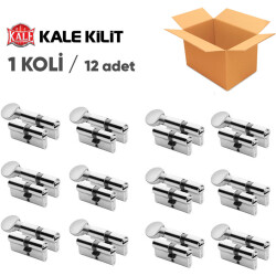 Kale 264 2'Li Set Tuzaklı Mandallı Saten Ortak Anahtar - Avantaj Paketi (1 Koli - 12 Adet) - Kale Kilit