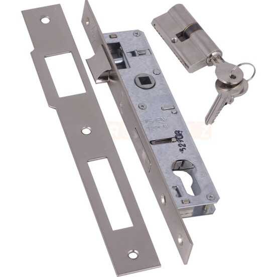 Kale Kilit 153 Silindirli Dar Tip 20mm Nikel  