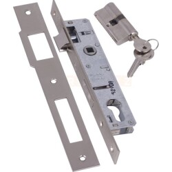 Kale Kilit 153 Silindirli Dar Tip 20mm Nikel - Kale Kilit
