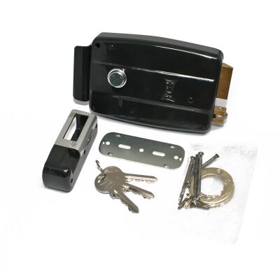 Kale Kilit 157EL Tirajlı 14cm Sabit Silindirli Siyah Nikel - 3