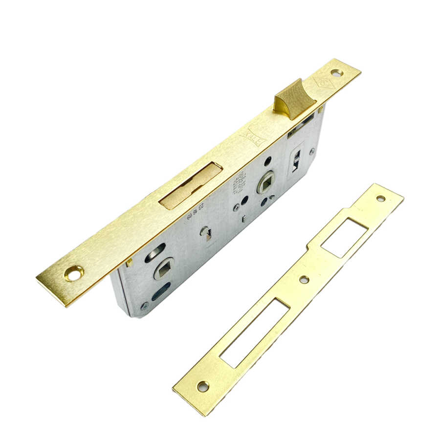 Kale Kilit 169R WC Banyo 40mm Rozetli Delikli Sarı  
