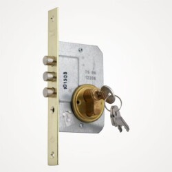 Kale Kilit 189 Cylinder Safety Lock 3 Shaft Nickel Standard - Kale Kilit