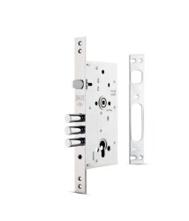 Kale Kilit 252R Steel Door Lock Monoblock Satin - Kale Kilit