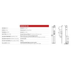 Kale Kilit Kapı Karşılığı Elektrikli Bas Aç - 5