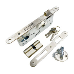 Kale Lock 152R Exterior Door 35Mm Cylinder Nickel Oval - Kale Kilit