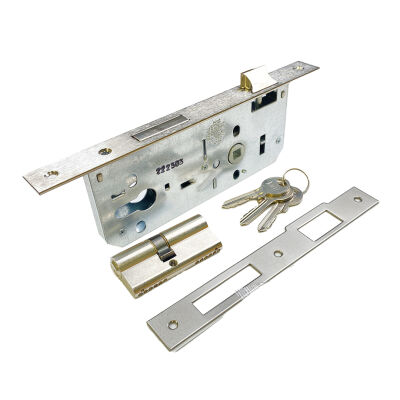 Kale Lock 152R Exterior Door 45Mm Cylinder Rosette Perforated Nickel - 1