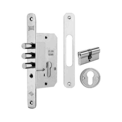 Kale Lock 189 Cylinder Security Lock 3 Pin Oval Chrome - 1