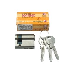 Kale Lock Cylinder 164GRC 41mm 05+10+26 Half Cylinder Chrome Nickel - 2