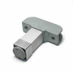 Kapsan Aluminium Leg U Fitting 25X25 H:7 Cm Matt Anodizing - Kapsan