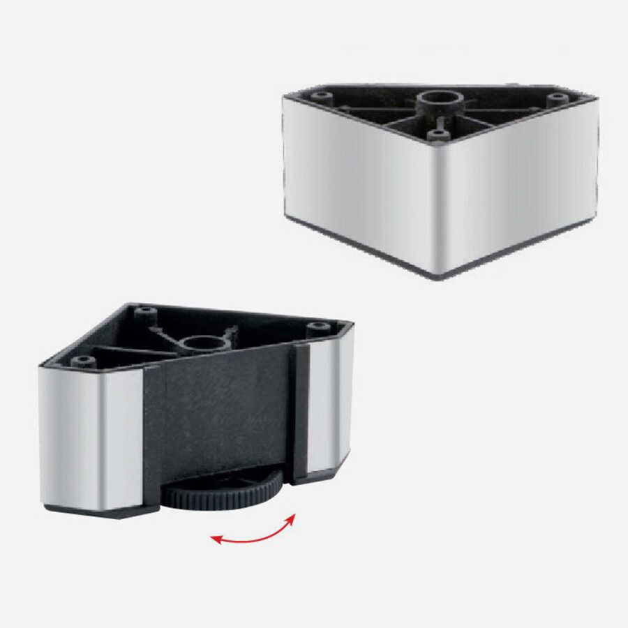 Kapsan Ayak Metal Köşegen Ayarlı 50mm Krom