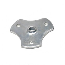 Kapsan Foot Metal Nut M08 R:57Mm Zinc Perforated For Wood - Kapsan