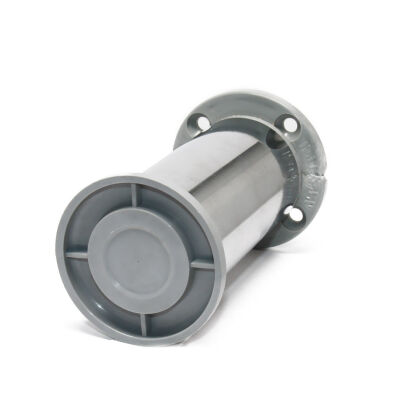 Kapsan Metal Base Leg, Chrome Plastic, Bag.&Oslash;:42Mm H: 10Cm - 2