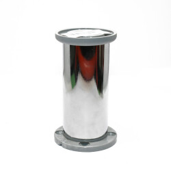 Kapsan Metal Base Leg, Chrome Plastic, Bag.&Oslash;:42Mm H: 10Cm - Kapsan