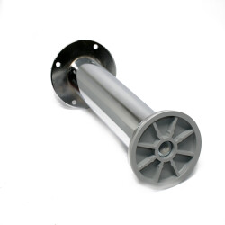Kapsan Metal Baza Ayağı Krom Eğik Ø42mm H:15cm - Kapsan