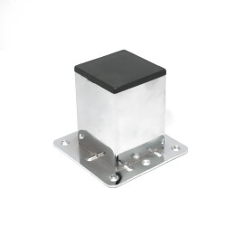 Kapsan Metal Koltuk Ayağı Krom Kare H: 70mm - 1