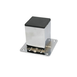 Kapsan Metal Koltuk Ayağı Krom Kare H: 70mm - 2