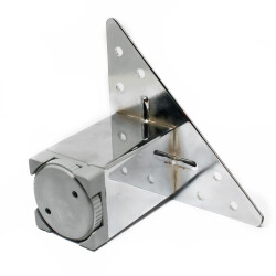 Kapsan Metal Plinth Leg Chrome Cap:40X40Mm H: 7Cm - 2