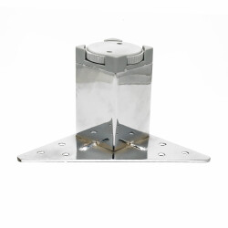 Kapsan Metal Plinth Leg Chrome Cap:40X40Mm H: 7Cm - Kapsan