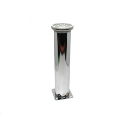 Kapsan Metal Plinth Leg with Chrome Pingol Cap:42Mm H:20Cm - Kapsan
